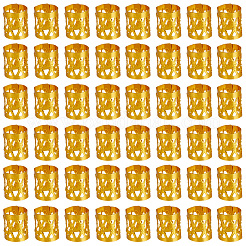 300pcs perles de dreadlocks en aluminium décoration de cheveux&nbsp;ALUM-PA0001-01G