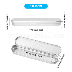 Коробка из белой жести&nbsp;CON-WH0078-16