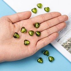 Стеклянные бусины FOIL-R050-12x8mm-7