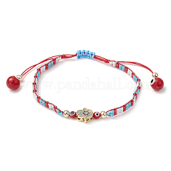 Braccialetti di perline di vetro intrecciate per le donne&nbsp;BJEW-MZ00122-03