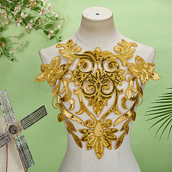 1 шт. цветочные компьютеризированные вышитые нашивки с термоклеем/пришиванием PATC-FG0003-10B