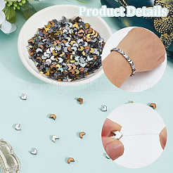 350 шт. 5-цветные гальванизированные стрелы из синтетического немагнитного гематита&nbsp;G-SC0003-63