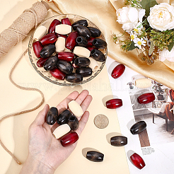 60шт 3 цвета деревянные бусины&nbsp;WOOD-ME0001-10