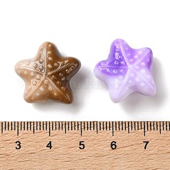 Двухцветные непрозрачные акриловые бусины OACR-P034-02A-M