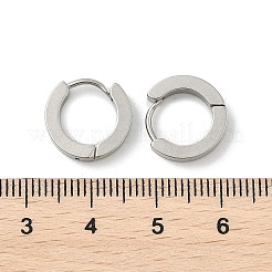 Серьги-кольца Huggie Hoop из нержавеющей стали 202 X-EJEW-O087-09A-P