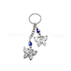 Брелок в виде бабочки из сплава&nbsp;LS-KEYC-WH0029-04