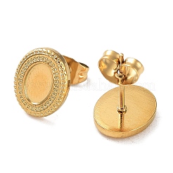 Ионное покрытие (ip) стойка покрытие 304 нержавеющая сталь серьги-гвоздики фурнитура STAS-M323-24G