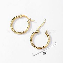 304 boucle d'oreille créole en acier inoxydable pour femme&nbsp;AL6869