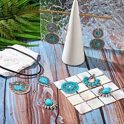 12шт 6 стиля подвески из синтетической бирюзы&nbsp;FIND-SZ0005-73