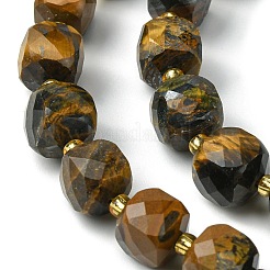 Природных тигровый глаз бисер нитей G-Q010-A09-01