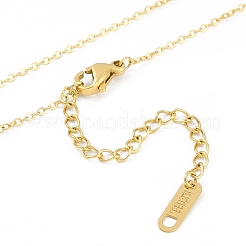 イオンプレーティング（IP）304ステンレススチール製蝶結びペンダントネックレス（女性用）  ゴールドカラー  16.93インチ（43cm）&nbsp;NJEW-K276-28G