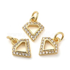 Латунные микро проложить кубического циркония подвески&nbsp;KK-E048-08G