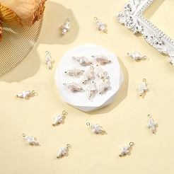 10 шт. 2 стиля подвески-кресты из натурального жемчуга Кеши&nbsp;PALLOY-YW032