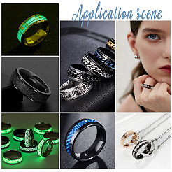 24 шт. 8 размера 201 нержавеющая сталь рифленые кольца для пальцев STAS-UN0041-46EB