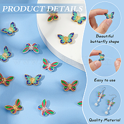 36шт 3 цвета сплава эмалевые бусины FIND-CA0009-29