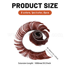 8 шт. 8 стиля высокотемпературное волокно короткая челка прическа кукольный парик волосы&nbsp;DIY-GL0005-62