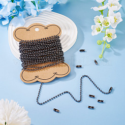 DIY-Kits zur Herstellung von Kugelketten-Halsketten&nbsp;DIY-TADJ0001-03