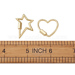 Латунные брелоки с карабином&nbsp;KK-TA0007-82G