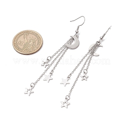 304 Edelstahl-Ohrhänger mit Quaste für Damen&nbsp;SA-CJ2DB3