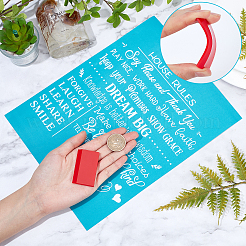 1 лист трафаретов для шелкографии с самоклеящимся узором DIY-GF0004-03