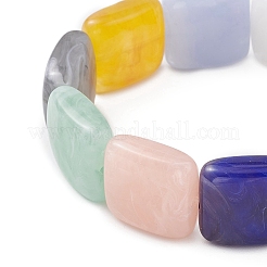 Наборы из квадратных акриловых бусин и ожерелий&nbsp;SJEW-JS01346