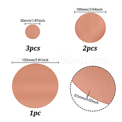 6шт 3-х стилевых медных листов DIY-GA0008-13