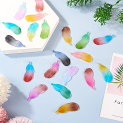 20 шт. подвески из матового акрила двух цветов&nbsp;FACR-TA0001-07