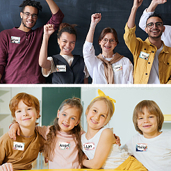 Водонепроницаемые пустые наклейки из ПВХ STIC-WH0023-022