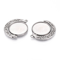 Вращающиеся подвески-кабошоны из не тускнеющей нержавеющей стали марки 304 X-STAS-N114-01P