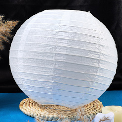 Lanterne en papier avec boule de fer&nbsp;AJEW-WH20080-41C