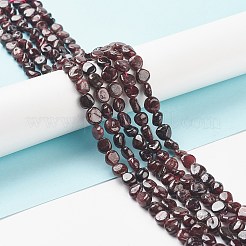 Гранат природный бисер нитей G-L478-52