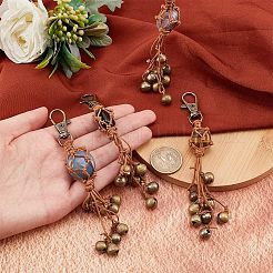 Брелок из натуральных смешанных драгоценных камней&nbsp;HJEW-PH01540