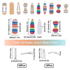 Наборы для изготовления заколки для волос из кожи аллигатора своими руками&nbsp;DIY-SC0013-84