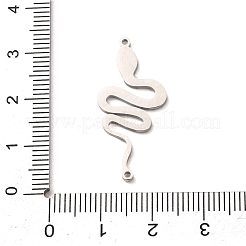 Breloques connecteurs en forme de serpent en acier inoxydable 304 émaillé&nbsp;STAS-F367-06P