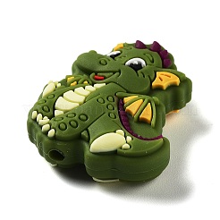 Пищевые силиконовые фокальные бусины динозавра&nbsp;SIL-Z014-06B