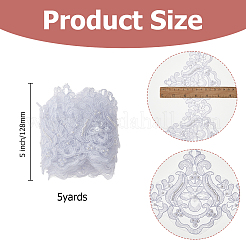 Ruban de polyester d'un mètre avec perles rondes en plastique et paillettes&nbsp;OCOR-HS0001-20A