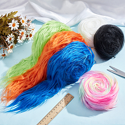 Ткань из искусственного меха с имитацией волос DIY-WH0581-02B