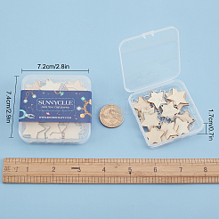 Kit fai da te per realizzare targhette con ciondolo a forma di stella per calici da vino&nbsp;DIY-SC0018-62