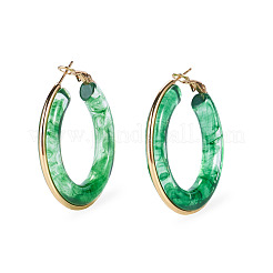 1 par de pendientes de aro de acero inoxidable 304&nbsp;EJEW-TA0001-89A