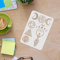 Большие пластиковые многоразовые шаблоны трафаретов для рисования&nbsp;DIY-WH0202-156