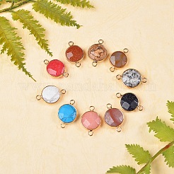 Соединители звеньев драгоценного камня 10pcs 10 стиля&nbsp;G-SZ0001-12LG