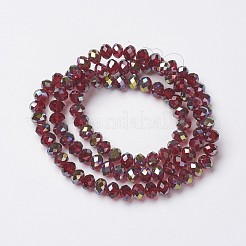 Гальванизируйте прозрачное стекло бисер нитей&nbsp;LS-EGLA-A034-T6mm-S14