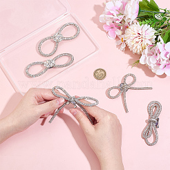 5 шт. 5 стиля железных брошей-бантов для одежды рюкзака JEWB-AR0001-18