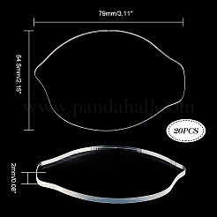 20 шт. акриловые карточки с именами гостей на свадьбу AJEW-GA0006-39A