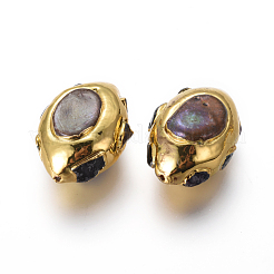 Естественный культурный жемчуг пресноводных PEAR-F011-66G