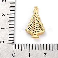 Рождественская серия латунные подвески с микропаве из кубического циркония KK-Q010-01G-05