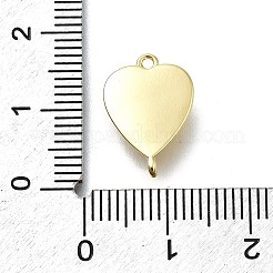 Латунные сердечки-бантики KK-K400-49G-02