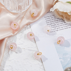 8 шт. подвески-яблоки для учителя из натурального розового кварца G-FI0001-26