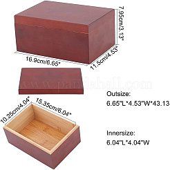 Boîte de rangement en bois&nbsp;WOOD-WH0103-39