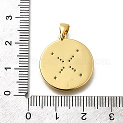 Латунные микро проложить кубического циркония подвески&nbsp;KK-P295-10G